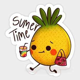 Summer Time Pineapple Sticker